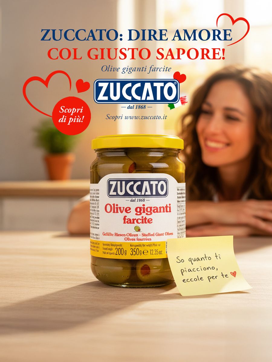 Zuccato advertising — Bontà e amore per le olive