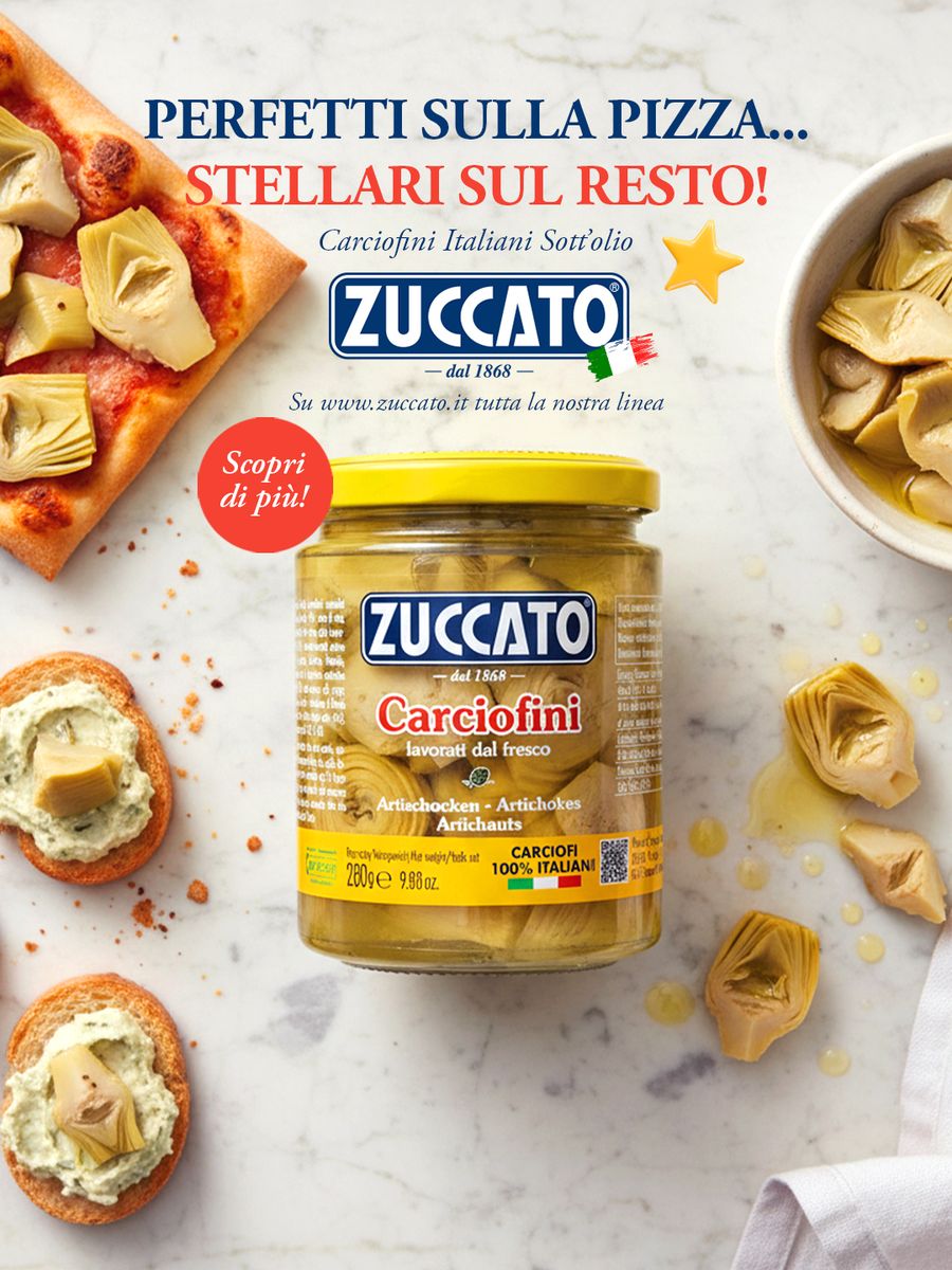 Zuccato advertising — Carciofini per la pizza