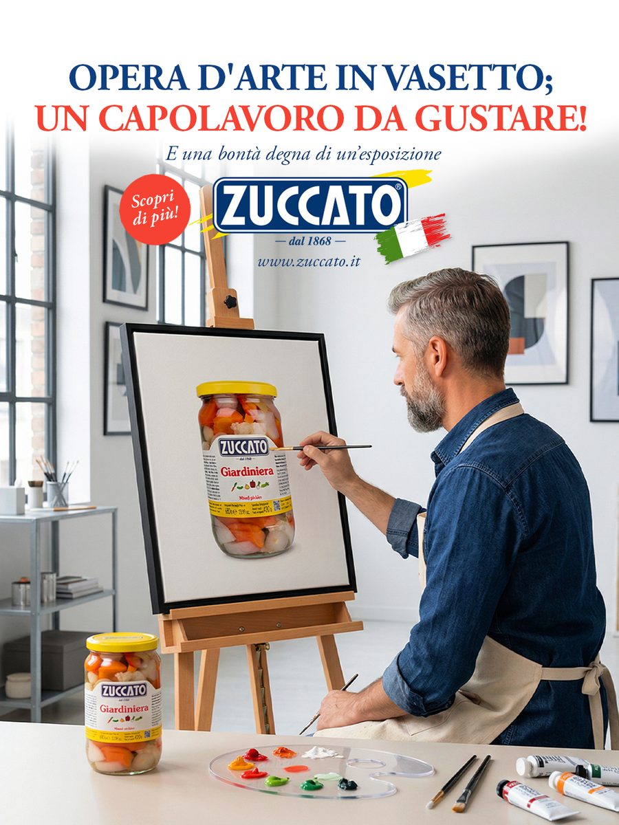 Zuccato advertising — Giardiniera — Opera d'arte in vasetto