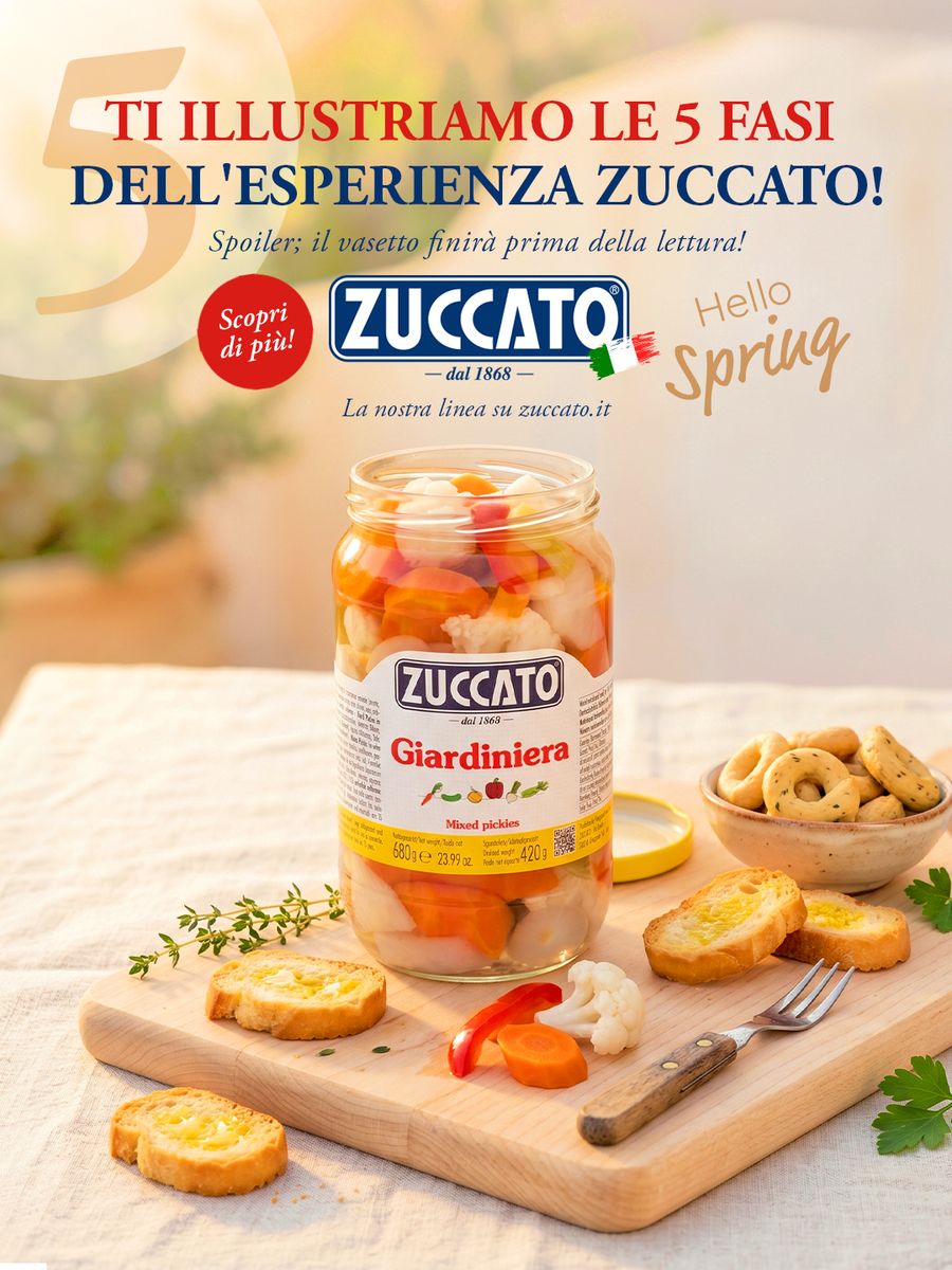 Zuccato advertising — Le 5 fasi dell'esperienza Zuccato