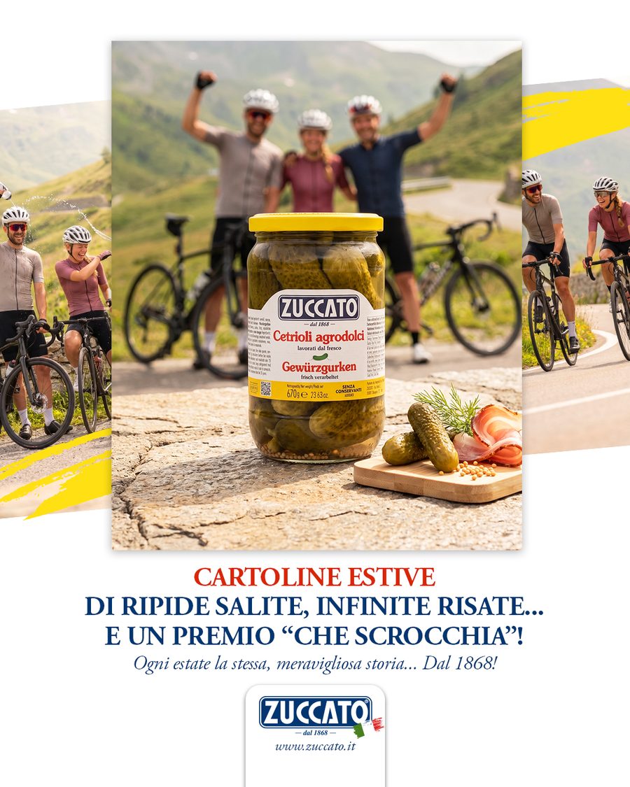 Zuccato advertising — Cetrioli Agrodolci — Cartoline Estive