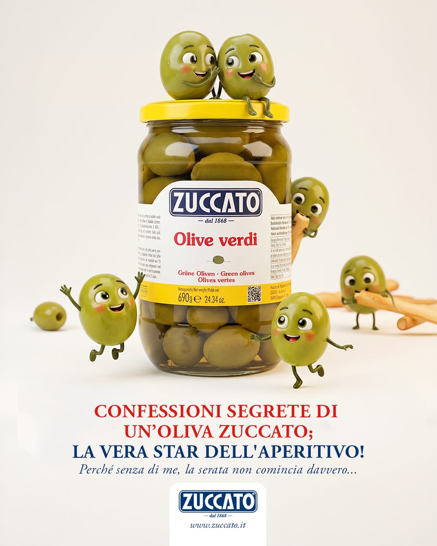 Zuccato advertising — Confessioni segrete di un'oliva Zuccato