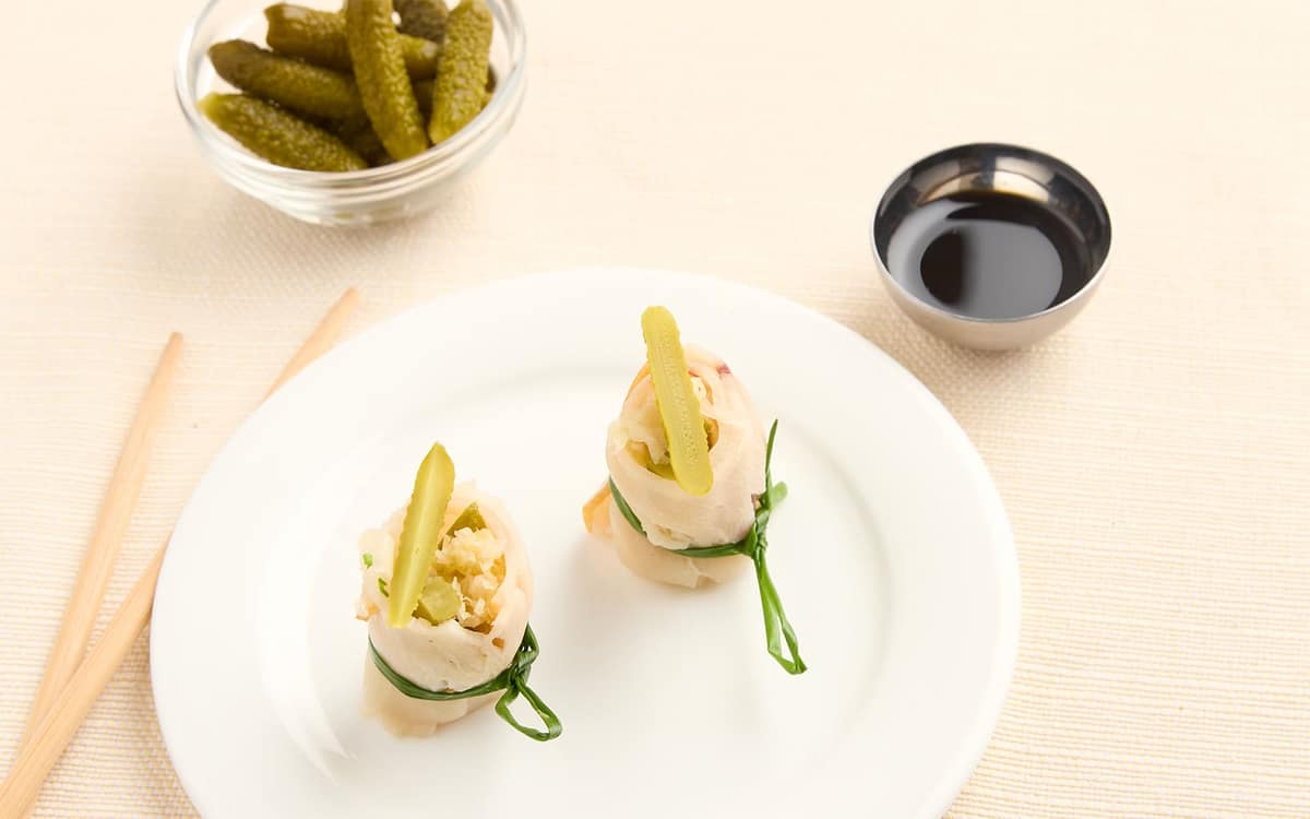 Hosomaki con pesce spada e crauti Zuccato