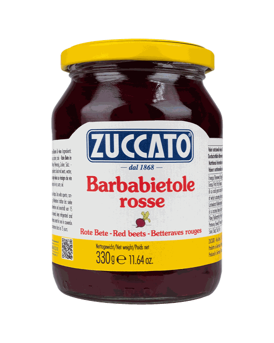 Barbabietole rosse a fette 370ML Zuccato — 370 ml vetro