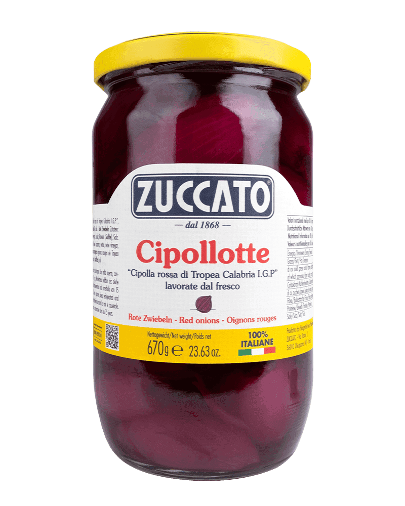 Cipollotte Rosse di Tropea Calabria I.G.P. 720ML Zuccato — 720 ml vetro