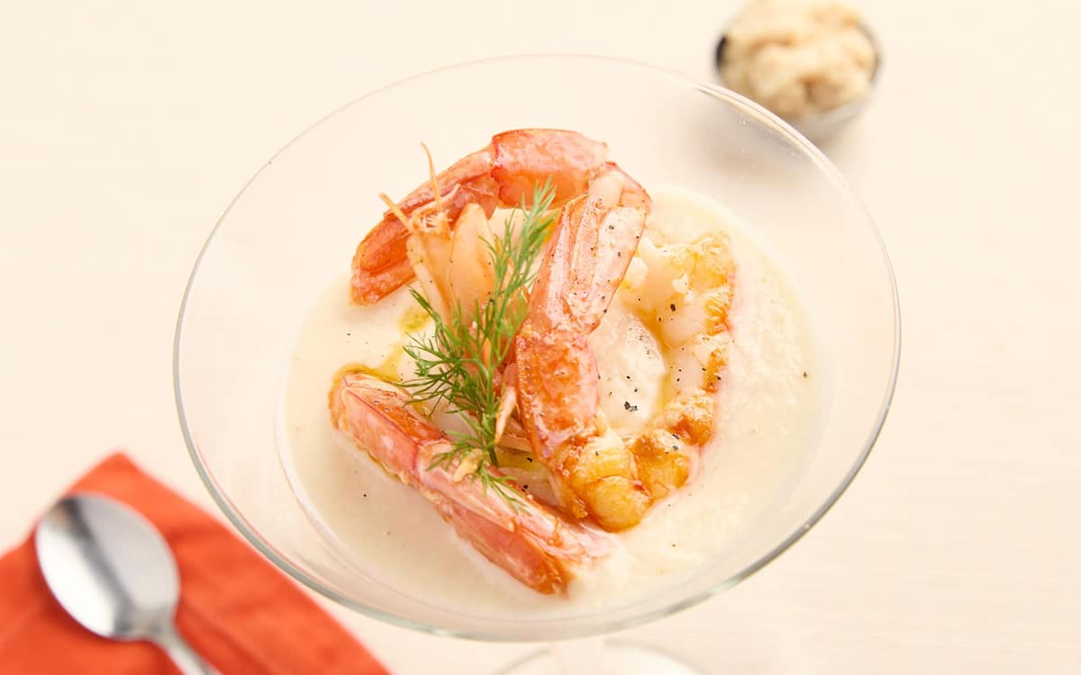 Cocktail di gamberi in salsa Kren Zuccato