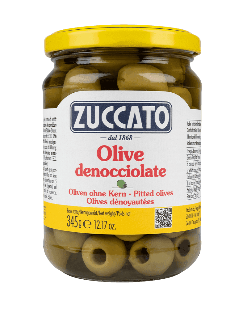 Olive denocciolate 370ML Zuccato — 370 ml vetro