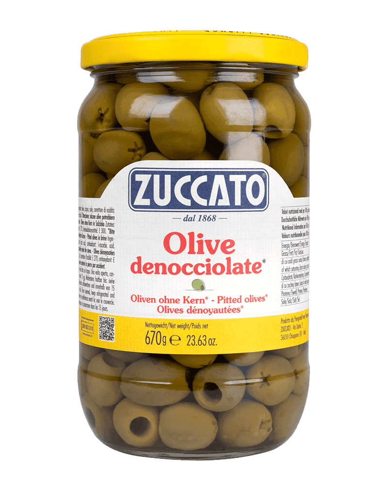 Olive denocciolate 720ML Zuccato — 720 ml vetro
