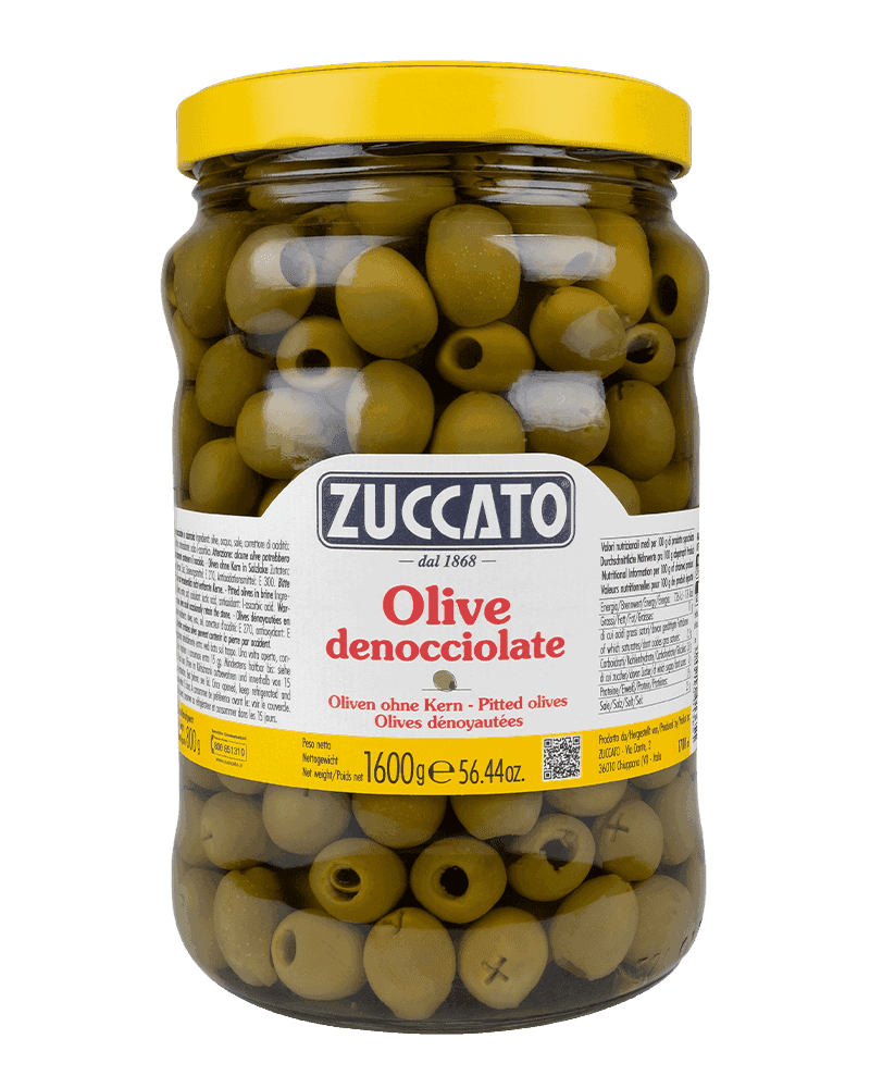 Olive denocciolate 1700ML Zuccato — 1700 ml vetro