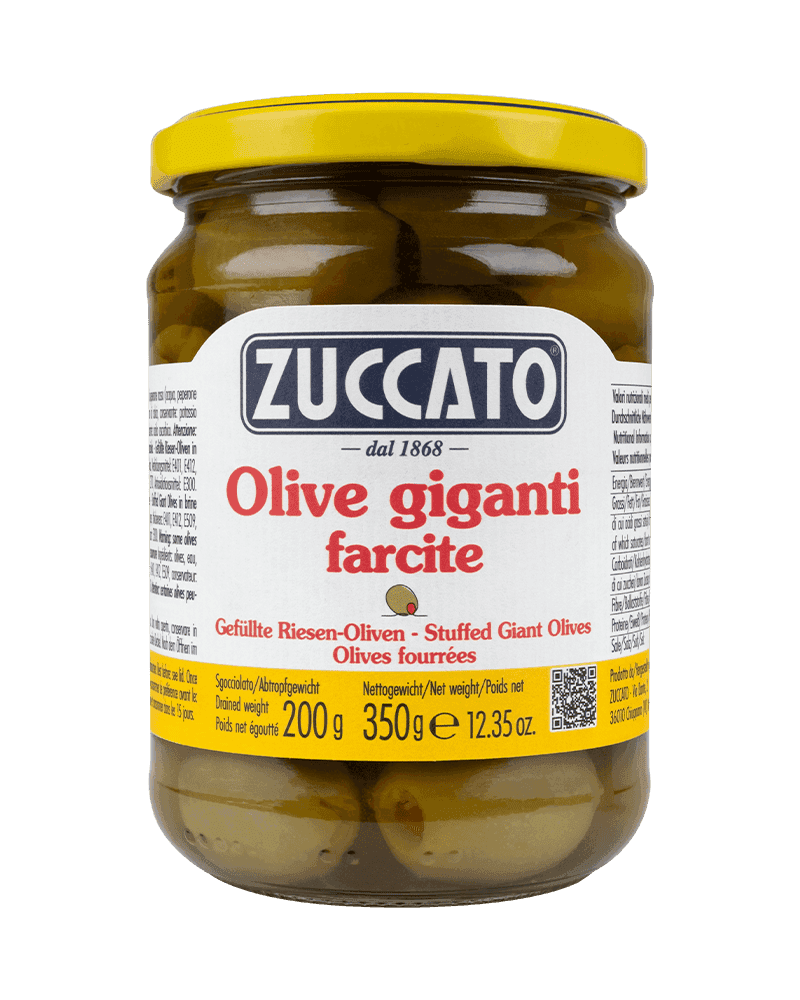 Olive giganti farcite 370ML Zuccato — 370 ml vetro