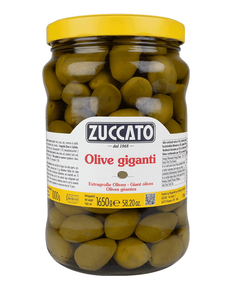Olive Verdi giganti 1700ML Zuccato — 1700 ml vetro
