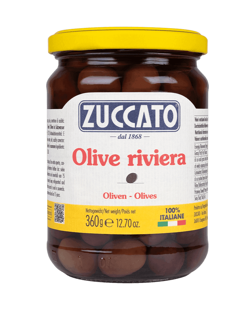 Olive della riviera 370ML Zuccato — 370 ml vetro