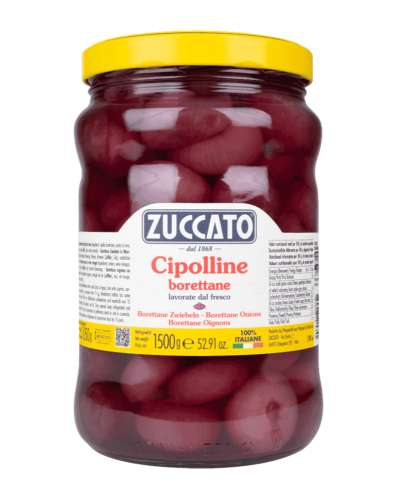 Cipolline borettane aceto rosso 1700ML Zuccato — 1700 ml vetro
