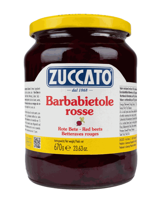 Barbabietole rosse a fette 720ML Zuccato — 720 ml vetro