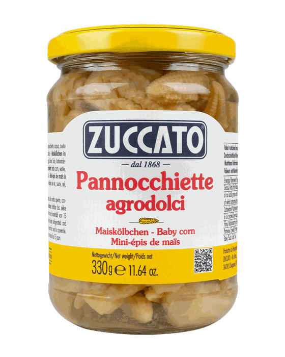 Pannocchiette di mais 370ML Zuccato — 370 ml vetro