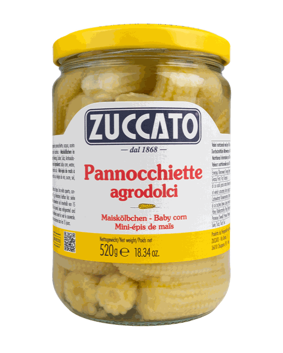Pannocchiette di mais 580ML Zuccato — 580 ml vetro