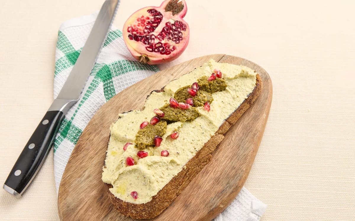 Ricotta montata con pesto alla genovese Zuccato