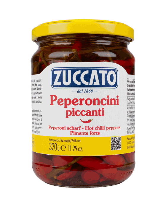 Peperoncini piccanti 370ML Zuccato — 370 ml vetro