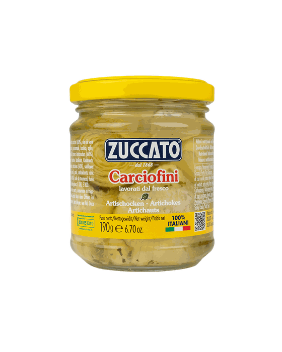 Carciofini 60/70 pz/kg 212ML Zuccato — 212 ml vetro
