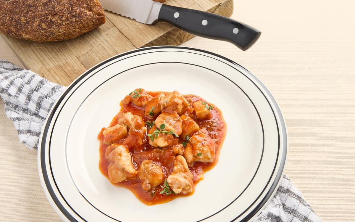 Pollo con sugo di verdure grigliate Zuccato