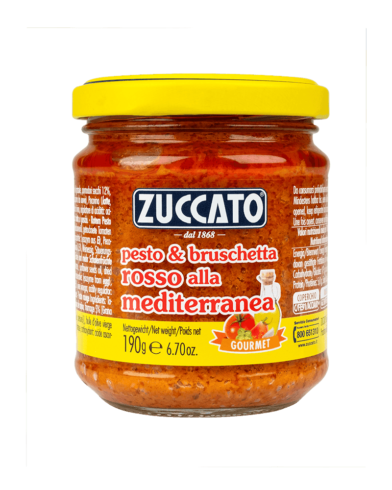 Pesto Rosso 212ML Zuccato — 212 ml vetro