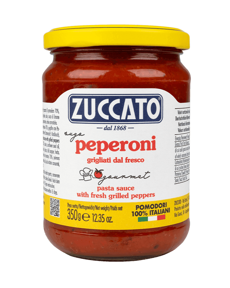 Sugo Peperoni Grigliati 370ML Zuccato — 370 ml vetro
