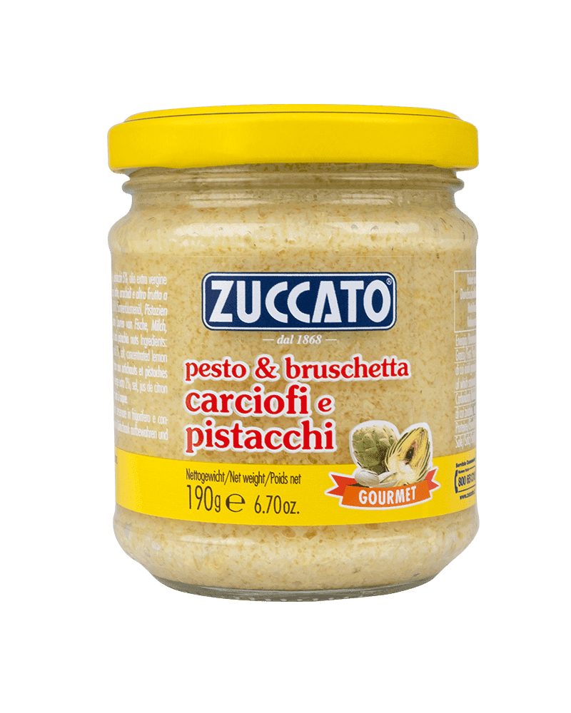 Pesto Carciofi e Pistacchi 212ML Zuccato — 212 ml vetro