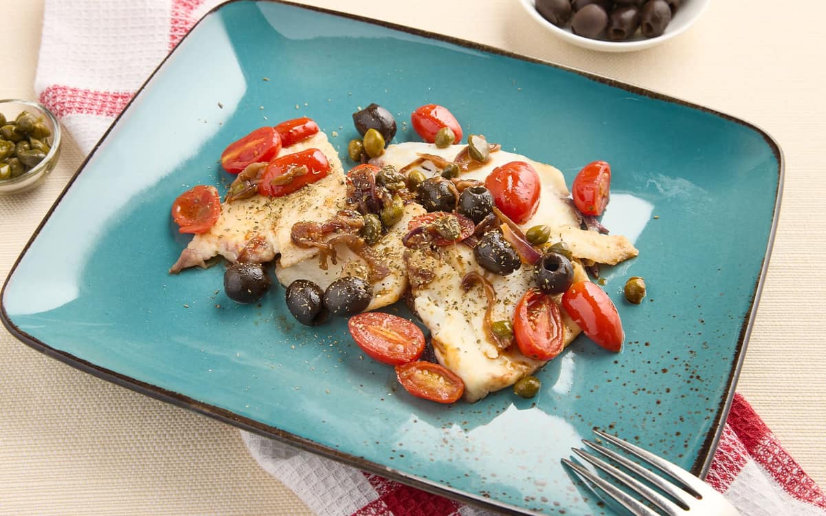 Rombo alla mediterranea Zuccato