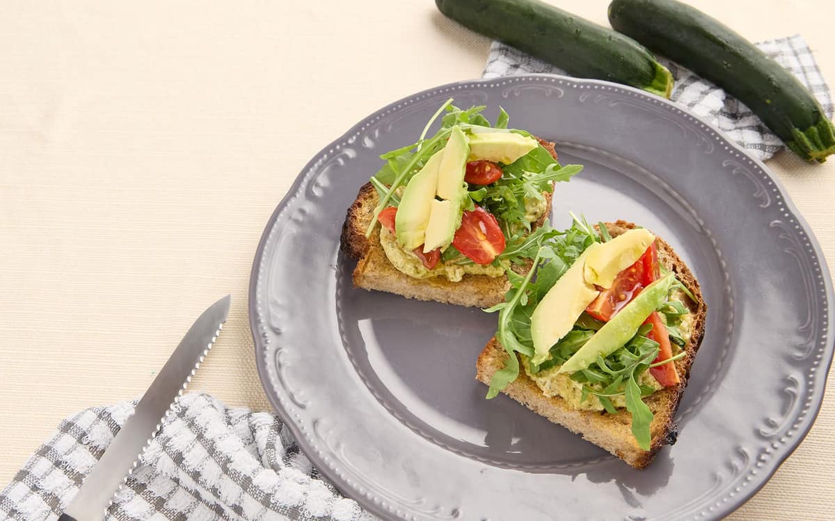 Panino gourmet con pesto di zucchine grigliate Zuccato