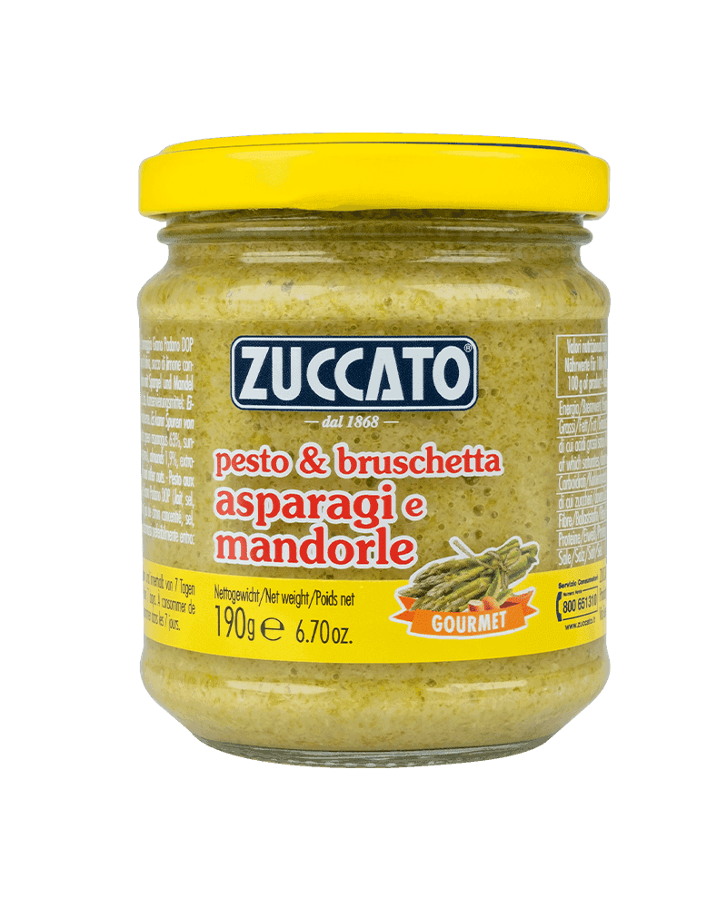 Pesto Asparagi e Mandorle 212ML Zuccato — 212 ml vetro