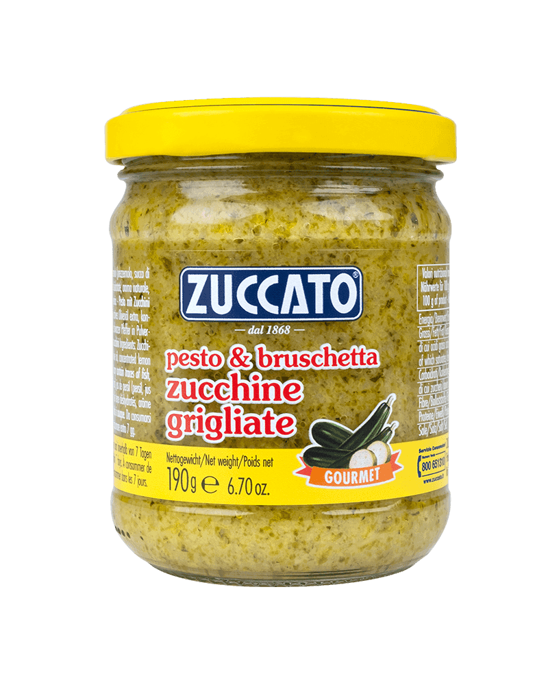 Pesto Zucchine Grigliate 212ML Zuccato — 212 ml vetro