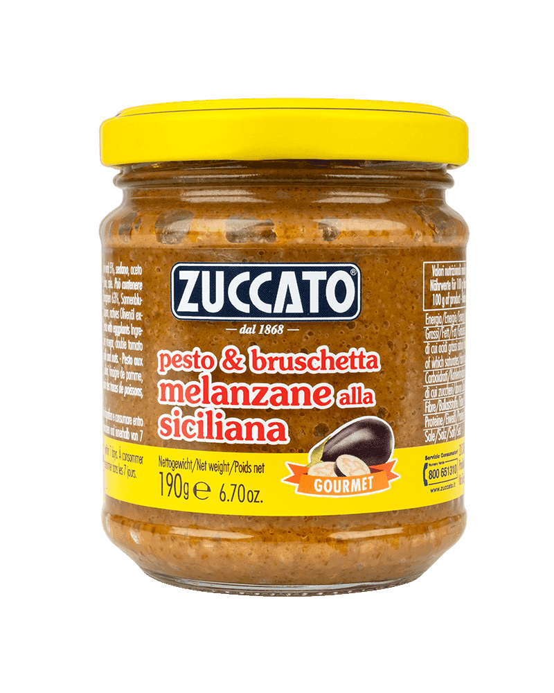 Pesto Melanzane alla Siciliana 212ML Zuccato — 212 ml vetro