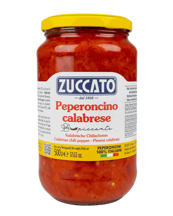 Peperoncino Calabrese 580ML Zuccato — 580 ml vetro