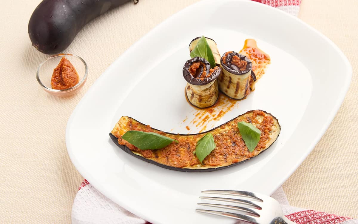 Melanzane grigliate e pesto rosso Zuccato