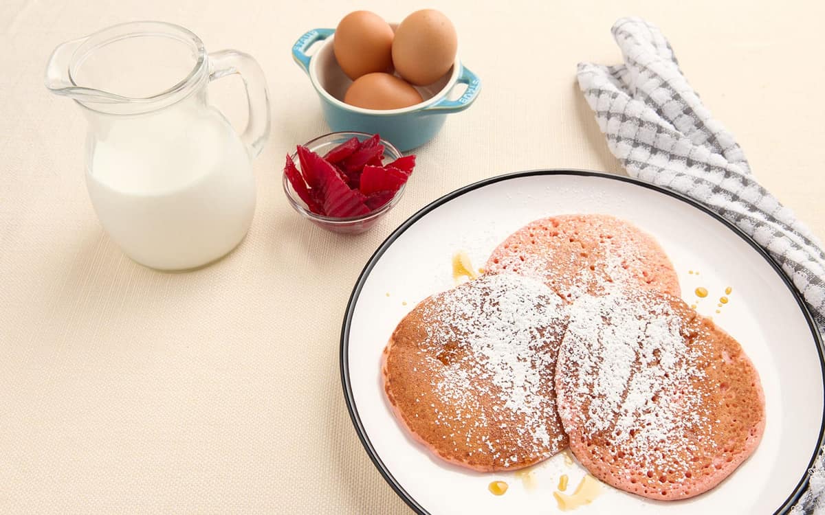Pancake dolci alla barbabietola rossa Zuccato