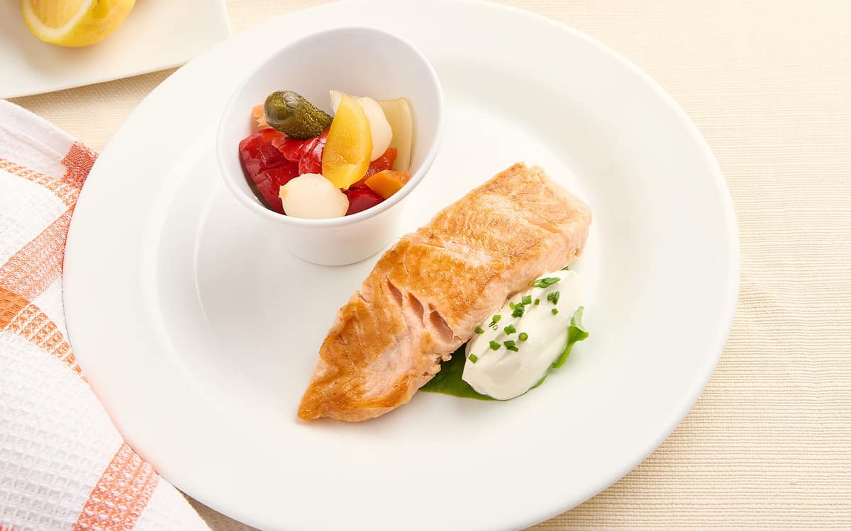 Salmone con giardiniera Zuccato