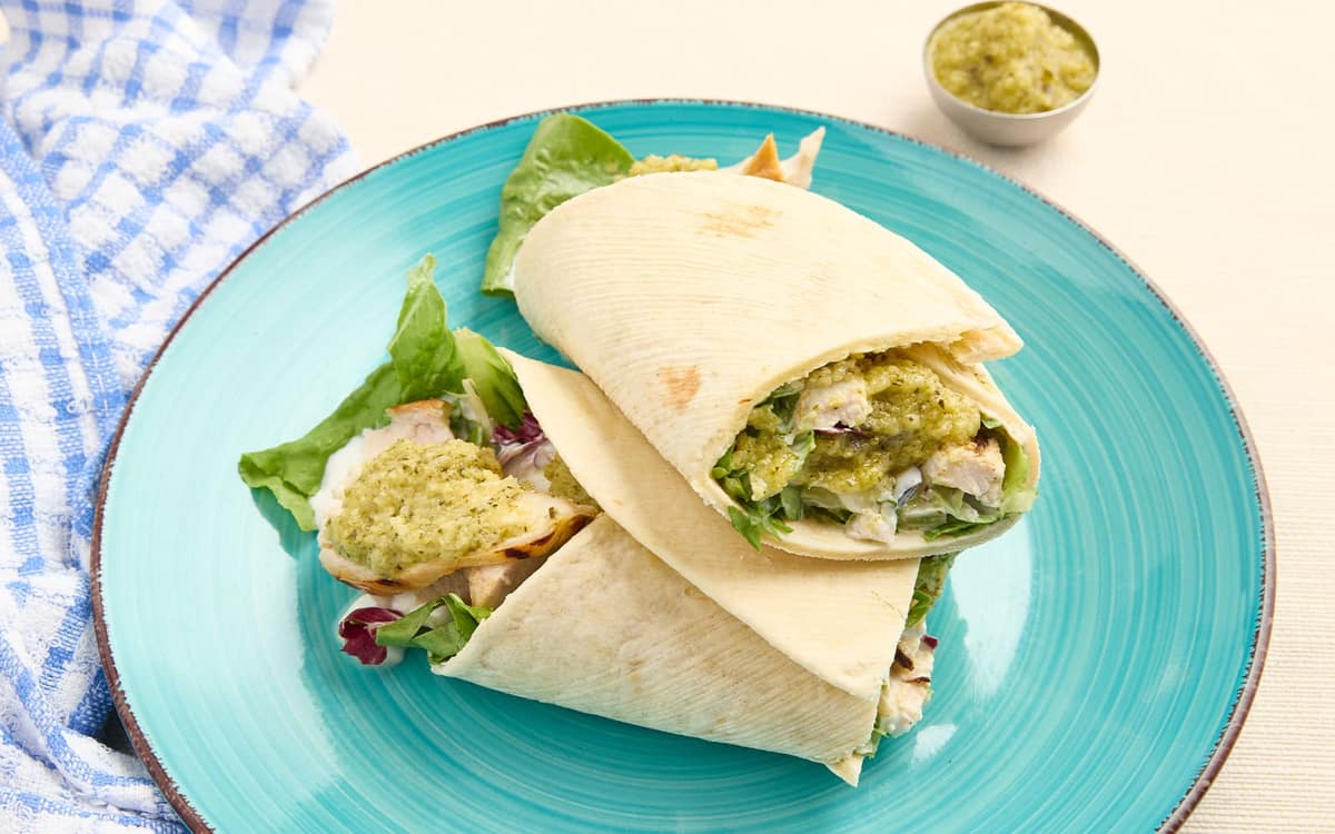 Pita Gyros con pesto di zucchine Zuccato