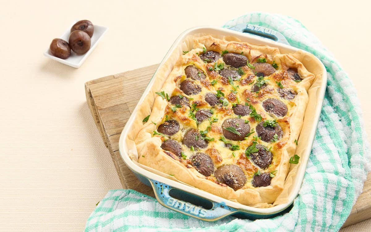 Torta salata con le cipolline borettane Zuccato