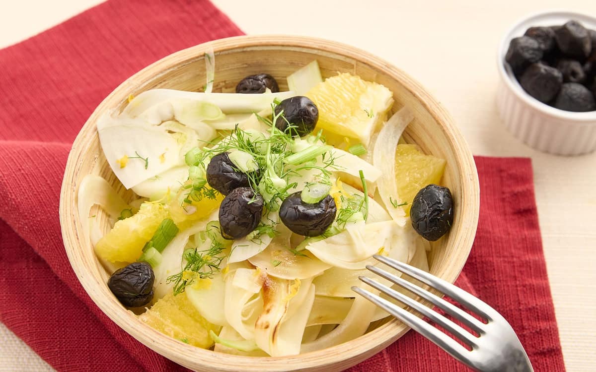 Insalata finocchio e olive nere tostate Zuccato