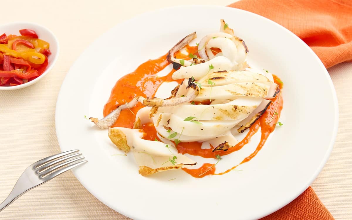 Crema di peperoni e seppie Zuccato