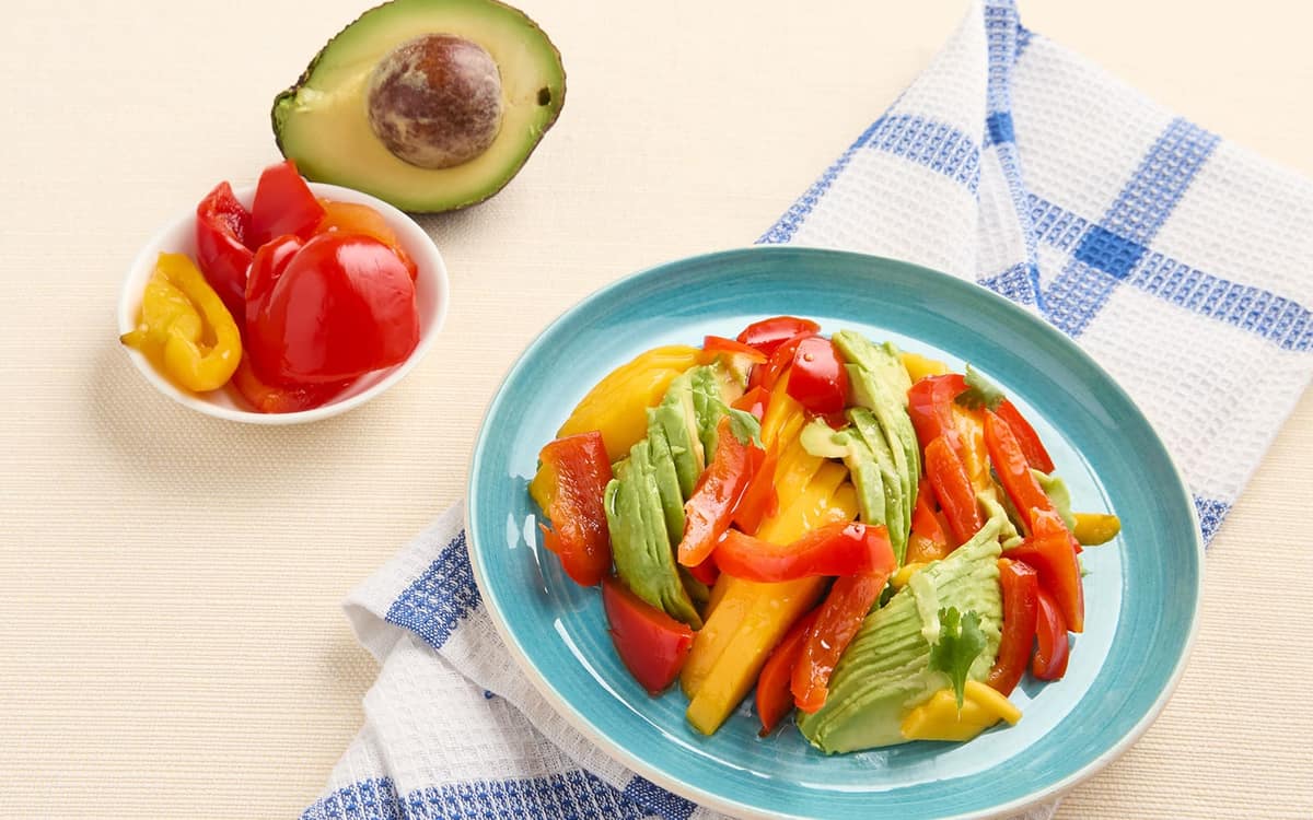 Insalata peperoni, avocado e mango Zuccato