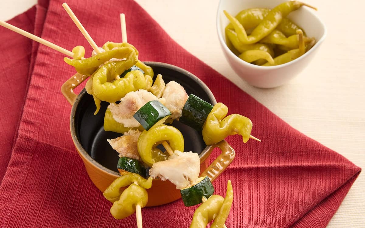 Spiedini pollo e peperoni verdi Zuccato