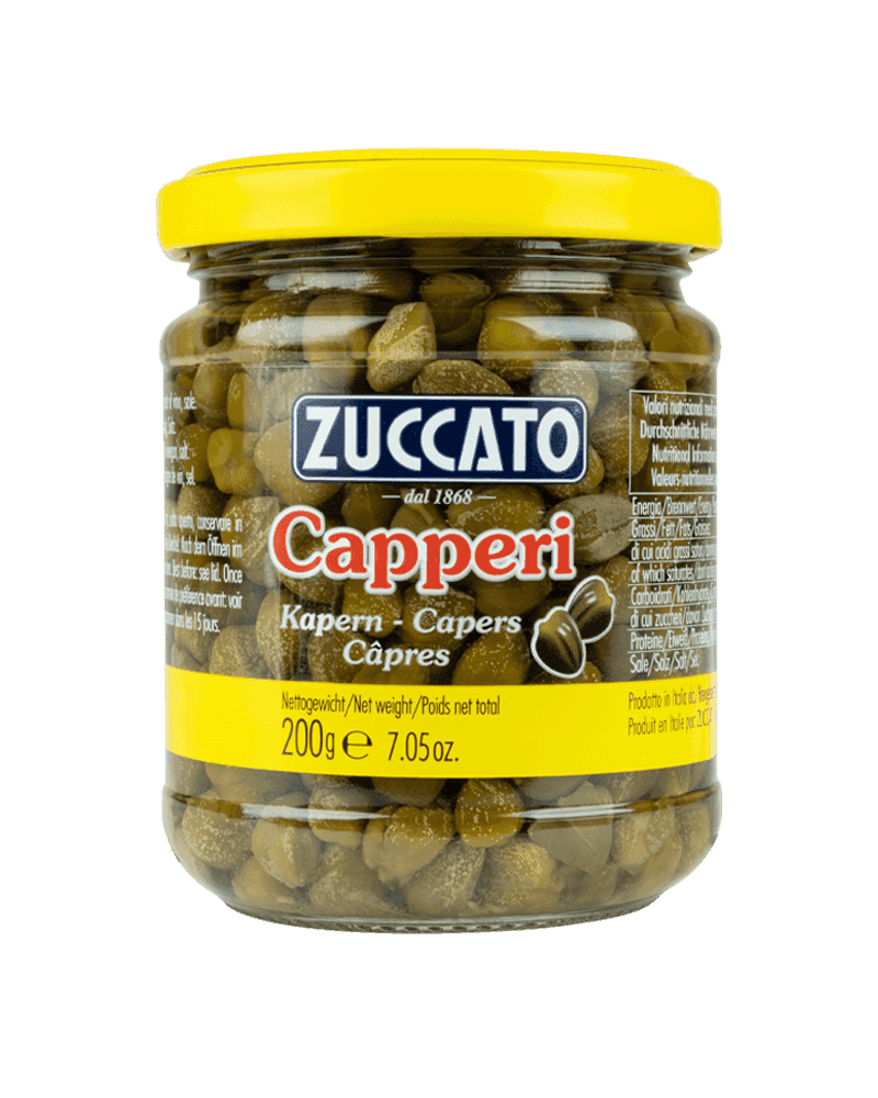 Capperi 7 mm 212ML Zuccato — 212 ml vetro