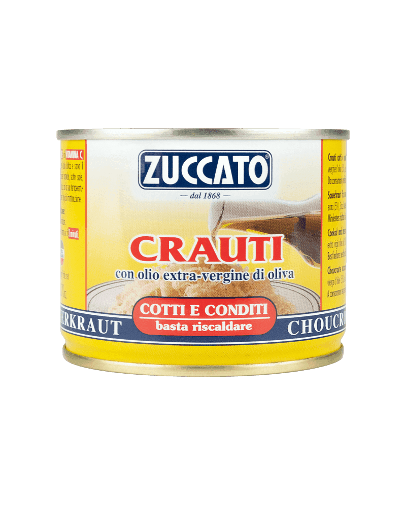 Crauti cotti & conditi 212ML Zuccato — Lattina 212 ml