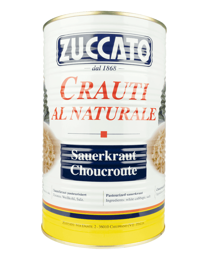 Crauti al naturale 4250ML Zuccato — Lattina 4,25 L