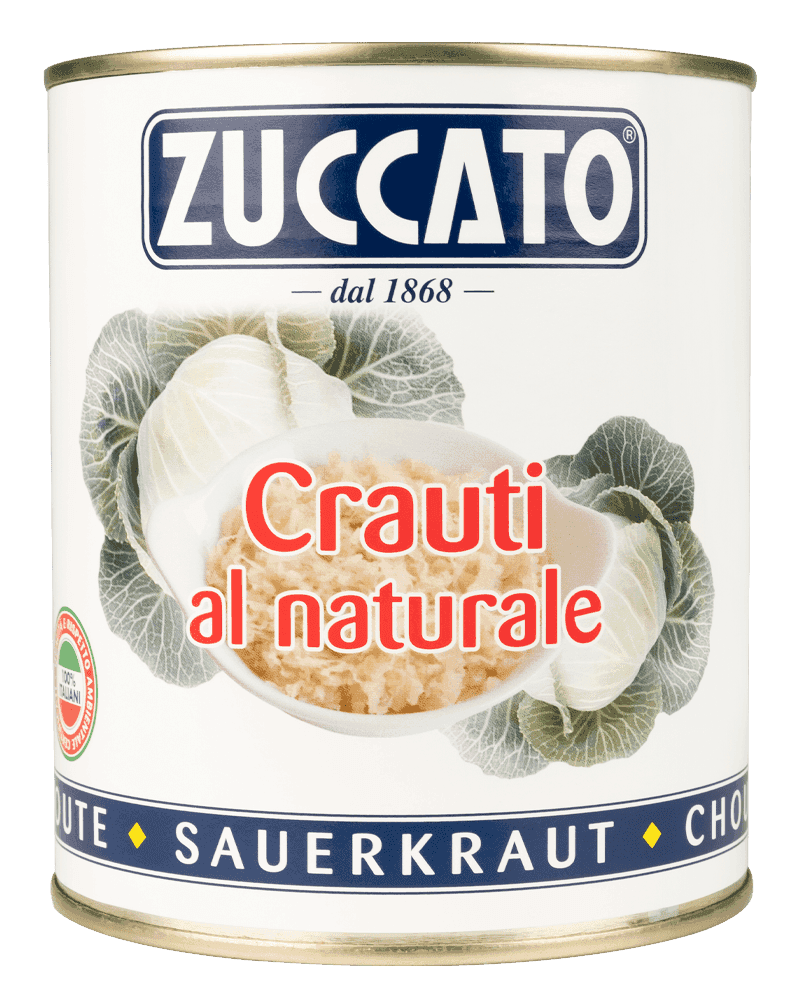 Crauti al naturale 850ML Zuccato — Lattina 850 ml